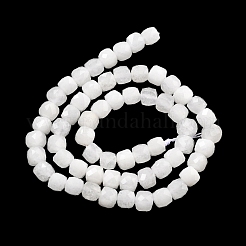 Natürliche weiße Jade perlen Stränge&nbsp;G-C179-B23-01