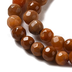 Naturbrand Knistern Achat Perlen Stränge&nbsp;G-G588-4mm-M