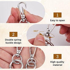 DIY-Schlüsselanhänger-Verschluss-Sets&nbsp;DIY-SP0003-47P