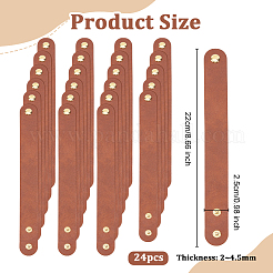 24 Stück 25 mm verstellbare Lederkordelarmbänder&nbsp;DIY-OC0014-26