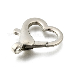 Herz-Legierung Karabiner Schnallen&nbsp;FIND-Q003-03P