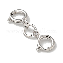 925 Doppelfederringverschluss aus Sterlingsilber&nbsp;STER-R003-07P
