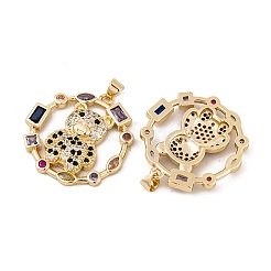 Ottone micro spianare pendenti zirconi&nbsp;KK-E108-48G