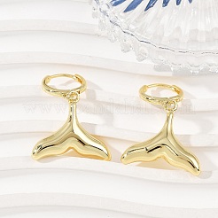 Boucles d'oreilles en laiton&nbsp;EJEW-Q036-03D-G