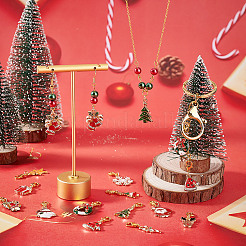 Décorations de pendentif en alliage d'émail sur le thème de noël&nbsp;HJEW-GO00040
