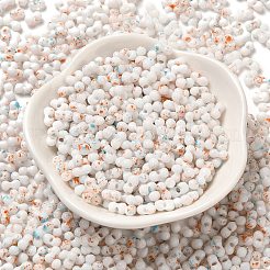 Perline di vetro con vernice da forno bicolore&nbsp;SEED-F005-01A-04