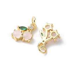 Pendentifs avec zircon cubiques à micro-pavés en laiton&nbsp;KK-A252-35G