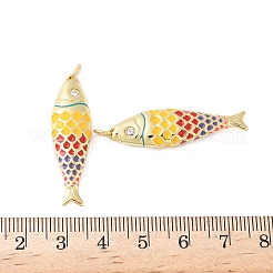 Ciondoli smaltato in ottone&nbsp;KK-B148-14G-02