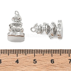 Messing micro pave klare zirkonia anhänger&nbsp;KK-K351-68P