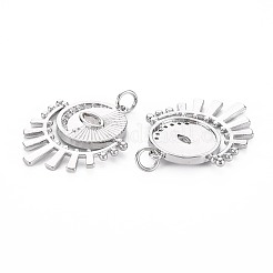 Pendentifs en laiton zircon cubique transparent&nbsp;KK-S356-761