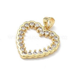 Pendentifs en laiton zircon cubique transparent&nbsp;KK-H537-28A-G