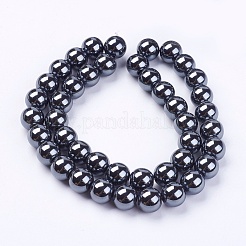Chapelets de perles en hématite synthétique sans magnétiques&nbsp;G-H1623-8mm-2
