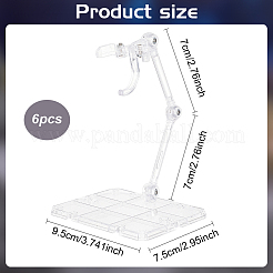 Supporti per espositori per action figure assemblati in plastica&nbsp;ODIS-WH0038-95A