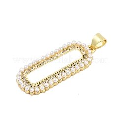 Pendentifs avec zircon cubiques à micro-pavés en laiton&nbsp;KK-I723-13G