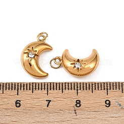 Acciaio inossidabile 304 con pendenti in zirconia cubica trasparente&nbsp;STAS-G364-07G
