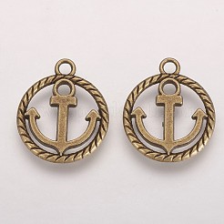 Pendentifs en alliage de style tibétain&nbsp;X-TIBEP-3768-AB-FF