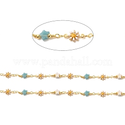 Catene a maglie di fiori smaltati&nbsp;CHC-E024-01G