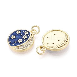 Pendentifs en laiton zircon cubique transparent&nbsp;KK-T080-46G
