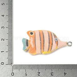Pendentifs en résine floquée&nbsp;LS-RESI-K203-13B