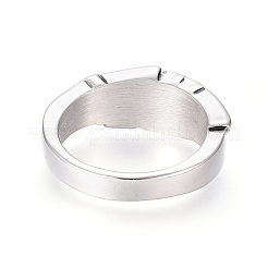 Fingerringe aus Edelstahl 304&nbsp;RJEW-D073-26-AS