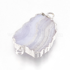 Conectores de enlaces de piedras preciosas mixtas naturales&nbsp;G-E493-H