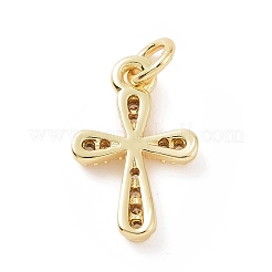 Adornos de latón micropavé de circonia cúbica&nbsp;KK-C012-19G