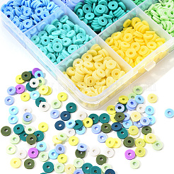 2250 Stück 15 Farben handgefertigte Polymer Clay Perlen&nbsp;CLAY-YW0001-25A