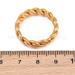 Anillos de acero inoxidable 304 con forma de cadena trenzada retorcida para hombre&nbsp;SA-CBA3D5E-01G