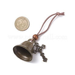Fer cloche pendentif décorations&nbsp;HJEW-JM03776