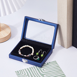 Präsentationsboxen für Diamant-Edelsteine aus PU-Leder&nbsp;CON-WH0107-77