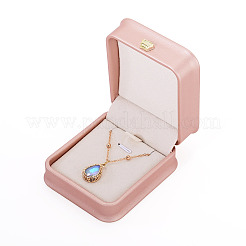 Scatole regalo ciondolo collana in pelle pu&nbsp;LBOX-TADJ0001-01B