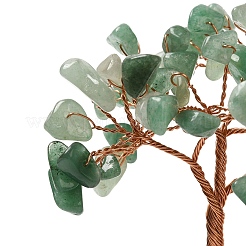 Decorazioni per alberi di natale in scaglie di avventurina verde naturale&nbsp;DJEW-K028-03C