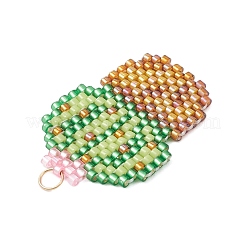 Colgantes de cactus con cuentas de vidrio&nbsp;PALLOY-MZ00898-01