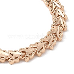 Messing-Gliederkettenarmbänder für Frauen und Männer&nbsp;BJEW-P324-01G-KCG