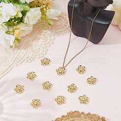 12pcs pendentifs en laiton micro pavé de zircone cubique&nbsp;KK-BBC0022-84