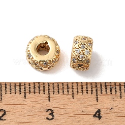 Ottone con perle di zirconia cubica trasparenti&nbsp;KK-G503-15G