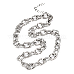 9 mm strukturierte Ankerkette aus 304 Edelstahl für Damen und Herren&nbsp;SA-CBA37BC-19P