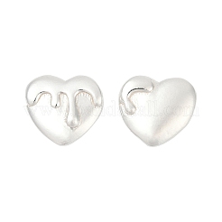 Orecchini a bottone in argento fine s999 per donna&nbsp;EJEW-Q031-02S-B