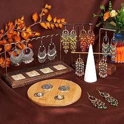 9 Paar 9 Stil Pferdeauge & Ring & Münz-Kronleuchter-Ohrringe&nbsp;EJEW-SW00010