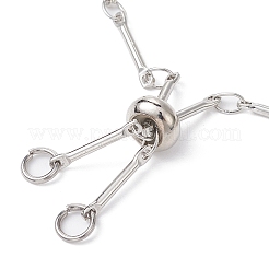 Realizzazione di braccialetti con catena a maglie con barra di ottone&nbsp;AJEW-JB01187-02