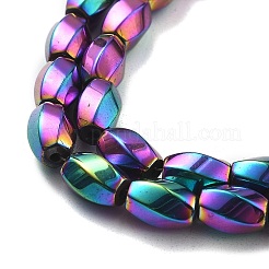 Fili di perline di ematite sintetica non magnetica elettrolitica&nbsp;G-P545-G02-02