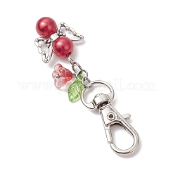 5 pieza de colgante de ángel de perlas acrílicas de 5 colores para decoración&nbsp;HJEW-JM02829