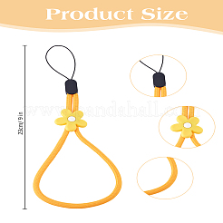 1 correa para móvil con cuentas de nailon y silicona&nbsp;HJEW-LP0001-51