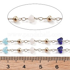 Handgefertigte Messing- und Glasperlenketten&nbsp;CHC-L051-03KCG-02