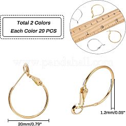 Orecchini a cerchio in ottone&nbsp;KK-FH0001-34