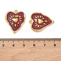 Pendentifs en acier inoxydable 304 émaillés&nbsp;STAS-L316-13G