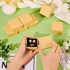 12 Stück quadratische Geschenkboxen aus Karton für Ohrringe und Schmuck&nbsp;AJEW-TA0001-78