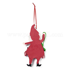 Decorazioni natalizie con ciondolo in argilla polimerica fatte a mano con Babbo Natale&nbsp;HJEW-P017-01B