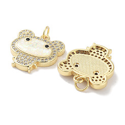 Messing micro pave klare zirkonia anhänger&nbsp;KK-L213-027G