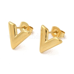 Orecchino a perno in acciaio inossidabile 304 con placcatura sotto vuoto pvd&nbsp;EJEW-C099-03G